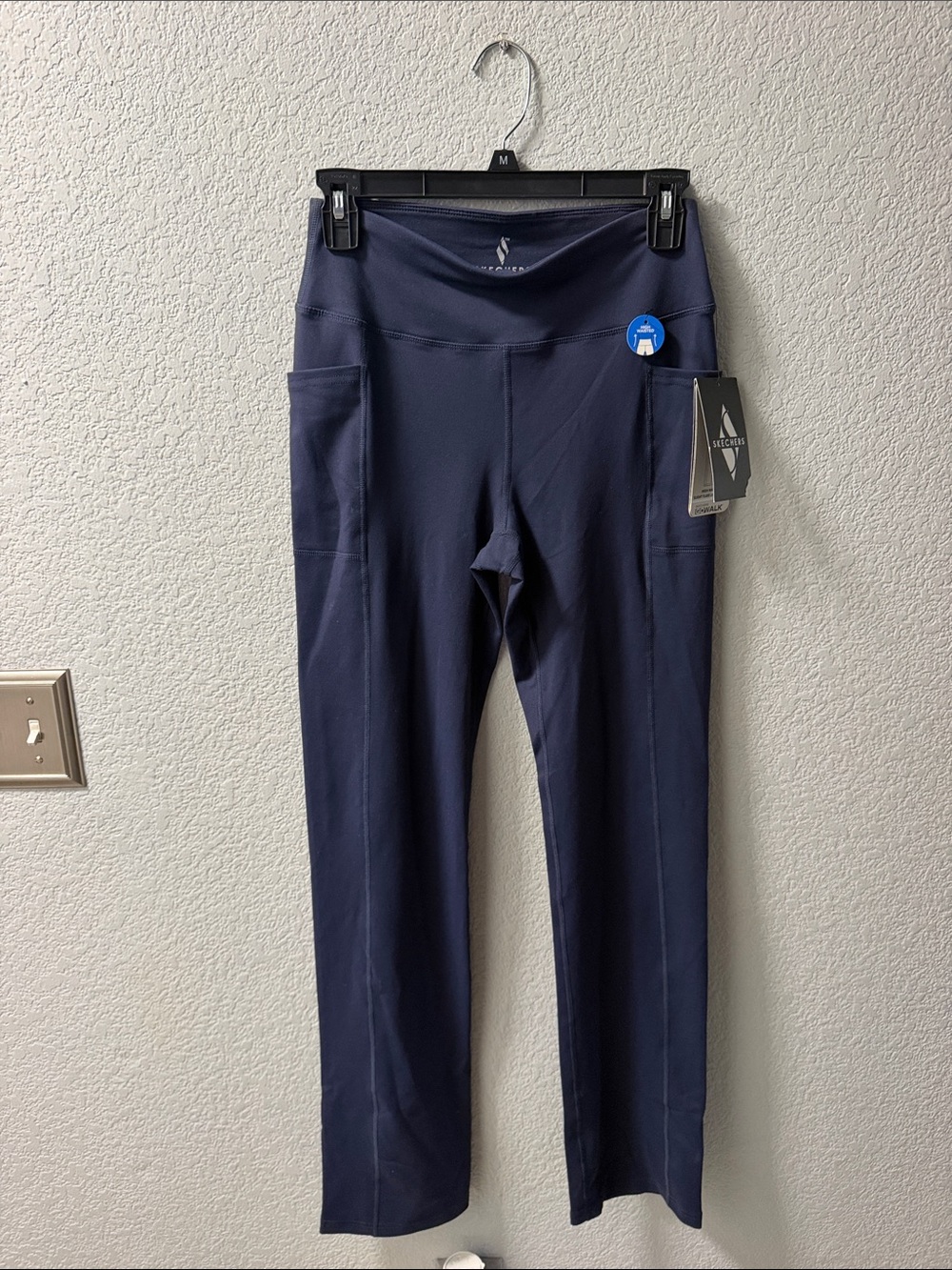 Skechers women’s Navy High-Waist Leggings with Side Pockets size S